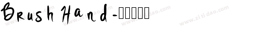 Brush Hand字体转换